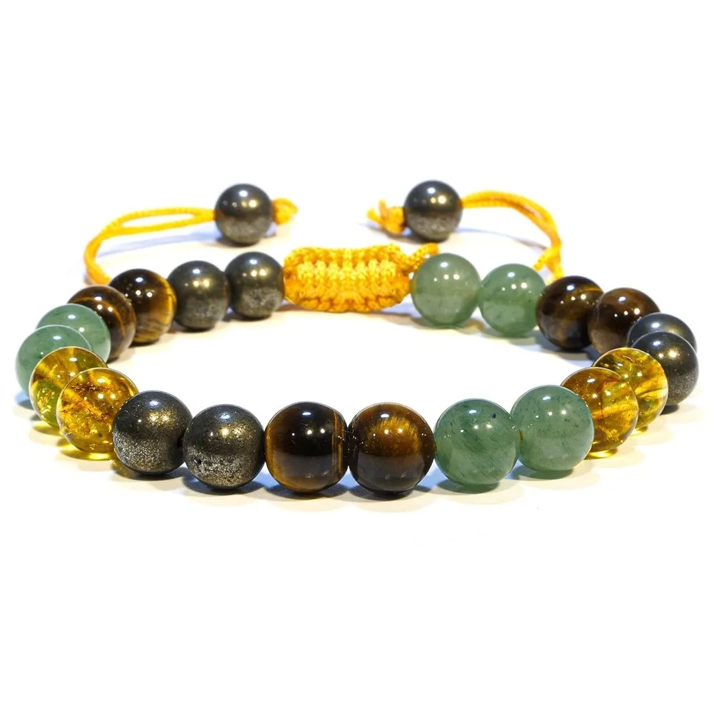 Money Wealth Success Bracelet - Pyrite Green Aventurine Citrine Tiger Eye Bracelet Set for Men Women Healing
Money Wealth Success Bracelet - Pyrite Green Aventurine Citrine Tiger Eye Bracelet Set for Men Women Healing