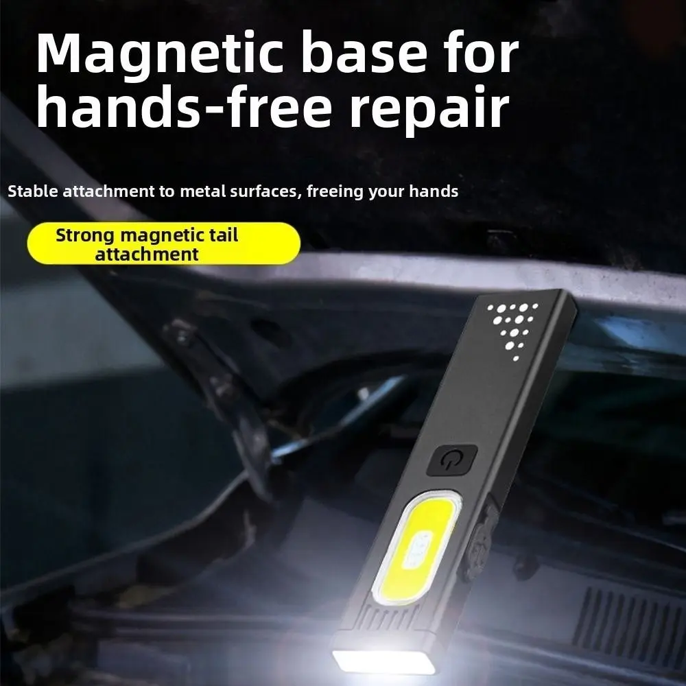 Portable Mini Flashlight Rechargeable Multi-Mode Emergency Work Light Super Bright with Magnetic Grip Torch Light Outdoor Work
Portable Mini Flashlight Rechargeable Multi-Mode Emergency Work Light Super Bright with Magnetic Grip Torch Light Outdoor Work