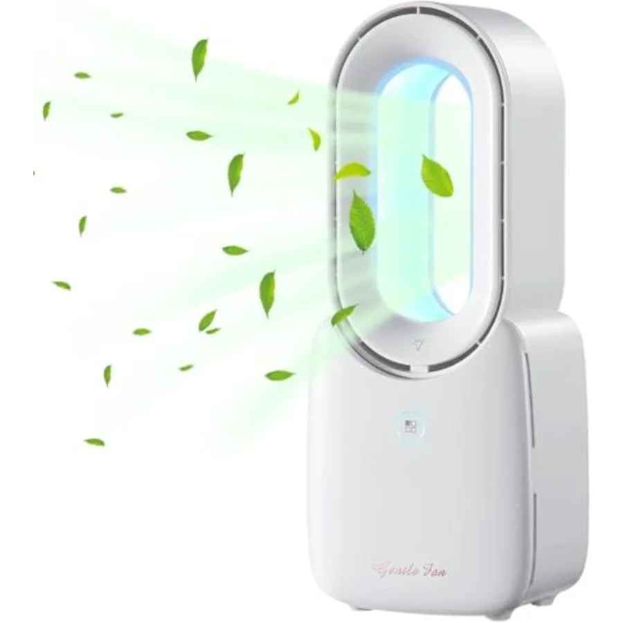 Desk Fan Portable Bladeless Fan 11.8 inch Small Personal Cooling Fan with 5 Colors Touch Control LED Light Quiet Table Fan for
Desk Fan Portable Bladeless Fan 11.8 inch Small Personal Cooling Fan with 5 Colors Touch Control LED Light Quiet Table Fan for