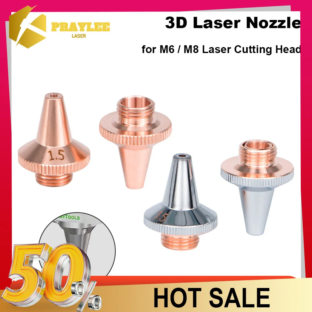 3D Laser Cutting Nozzle M6 M8 H15.5 H19 Single Double Layers Laser Nozzle for 3D Pipe Cutting Head
3D Laser Cutting Nozzle M6 M8 H15.5 H19 Single Double Layers Laser Nozzle for 3D Pipe Cutting Head