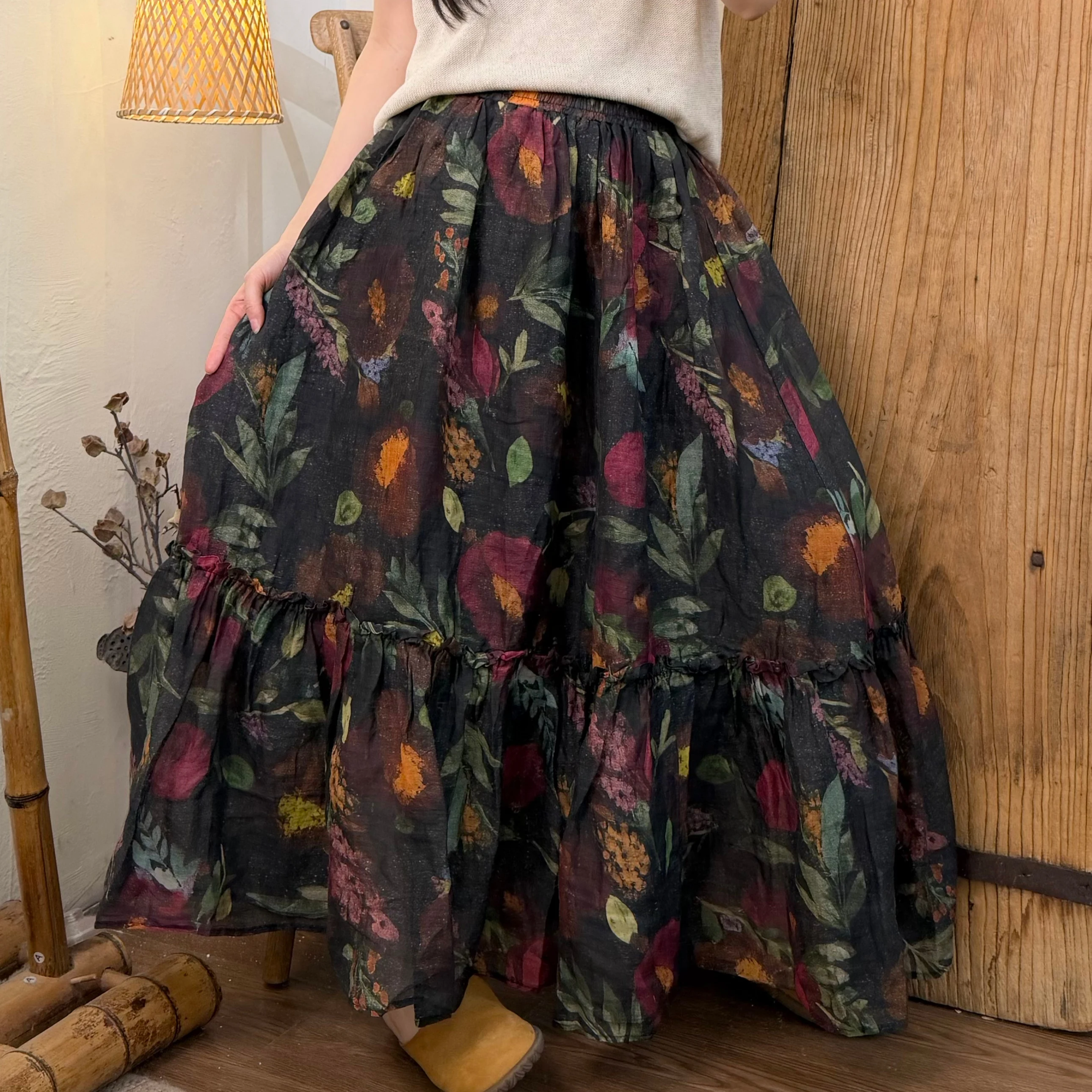 2026 Summer New French-style Digital Print Floral Double-layer Skirt Women XY346
2026 Summer New French-style Digital Print Floral Double-layer Skirt Women XY346