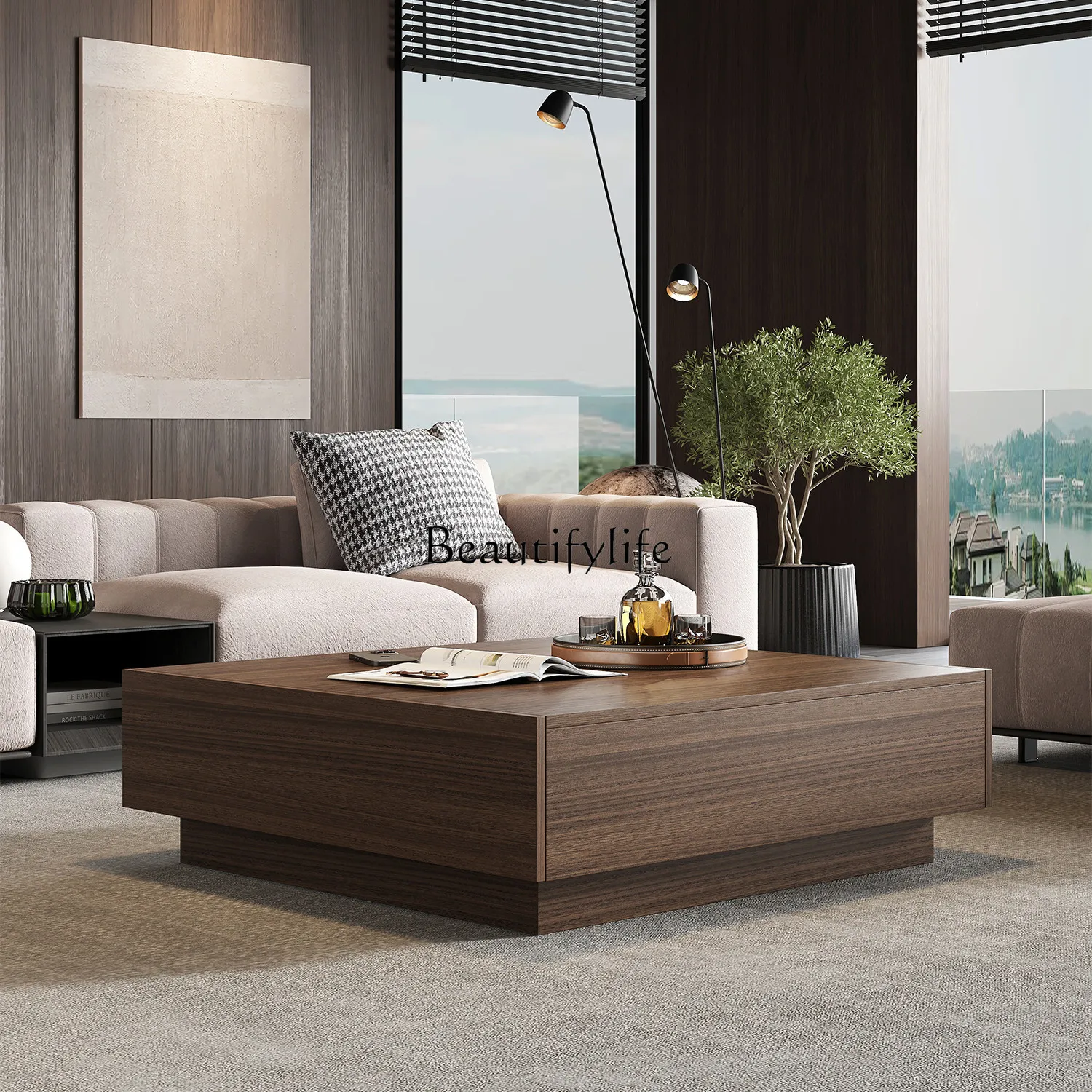 01Italian solid wood coffee table light luxury high sense creative minimalist square tea table customization
01Italian solid wood coffee table light luxury high sense creative minimalist square tea table customization