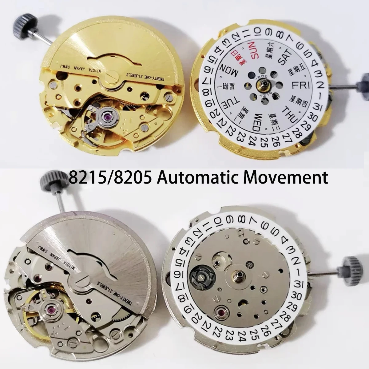 21Jewels Automatic Movement Japan Miyota 8215/8205 Mechanical GMT Date Double Calendar High Accuracy Watch Accessories
21Jewels Automatic Movement Japan Miyota 8215/8205 Mechanical GMT Date Double Calendar High Accuracy Watch Accessories