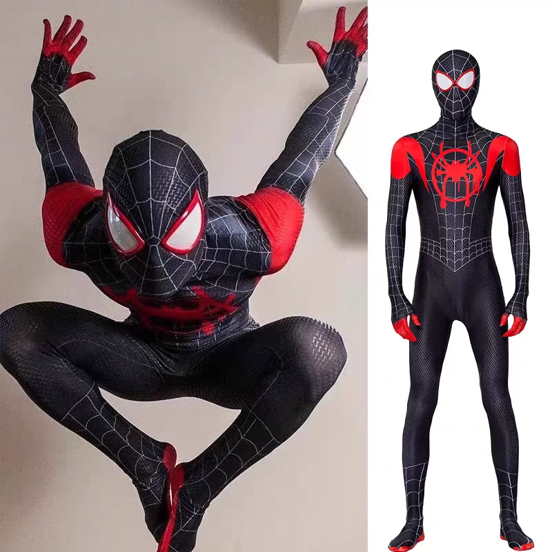 Spider Man costume, superhero Miles Spider Man cosplay costume, Halloween men's and women's costume, jumpsuit, carnival costume
Spider Man costume, superhero Miles Spider Man cosplay costume, Halloween men's and women's costume, jumpsuit, carnival costume