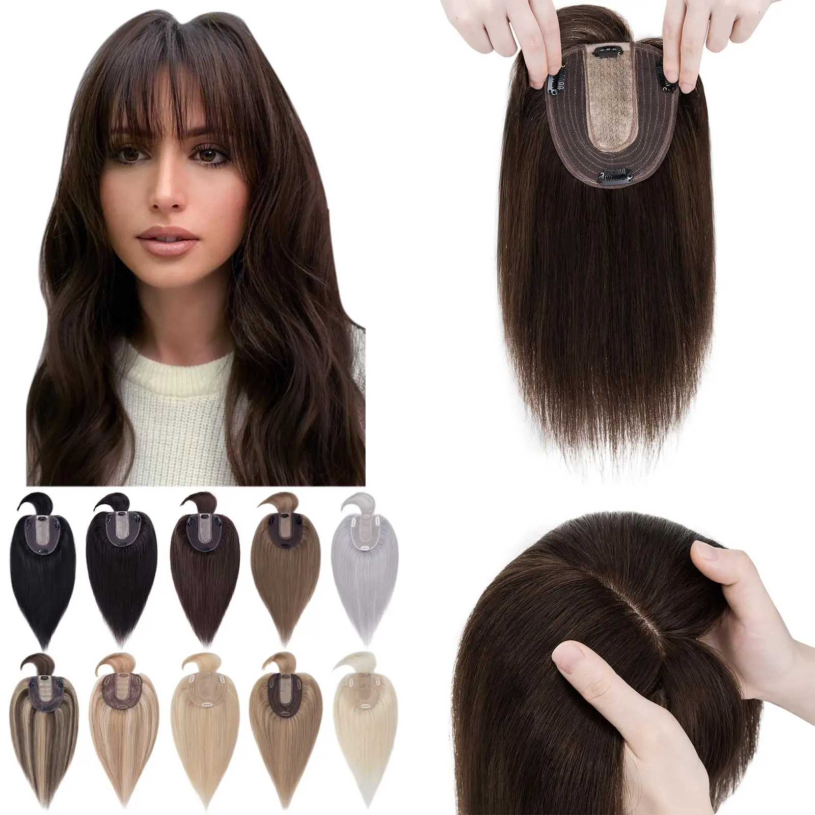 Human Remy Hair Hair Wig 12x13cm 30cm Straight Clip In Topper #1B P8-613 Party Use Wholesale Dropship
Human Remy Hair Hair Wig 12x13cm 30cm Straight Clip In Topper #1B P8-613 Party Use Wholesale Dropship