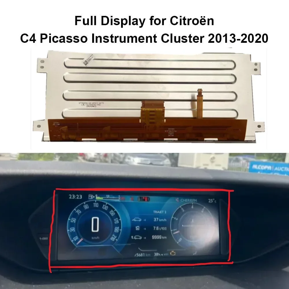 Для Citroën C4 Picasso Spacetourer приборная панель Замена ЖК-экрана приборной панели
Для Citroën C4 Picasso Spacetourer приборная панель Замена ЖК-экрана приборной панели