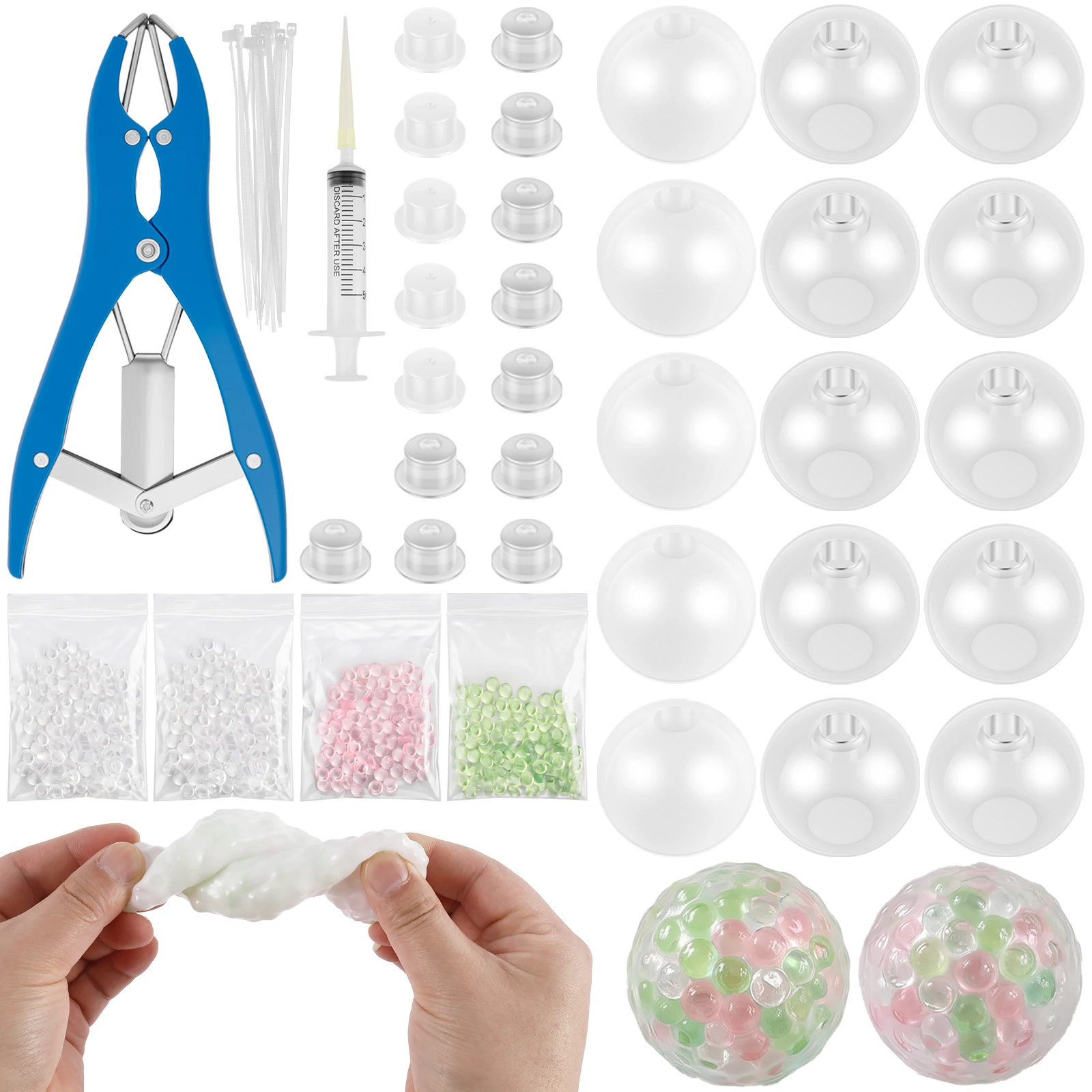 DIY Blank Stress Ball Making Kit Funny Empty Squishy Squeeze Ball with Vacuum Tool Cable Tie Filler Bead Expander Tool Enjoy Fun
DIY Blank Stress Ball Making Kit Funny Empty Squishy Squeeze Ball with Vacuum Tool Cable Tie Filler Bead Expander Tool Enjoy Fun