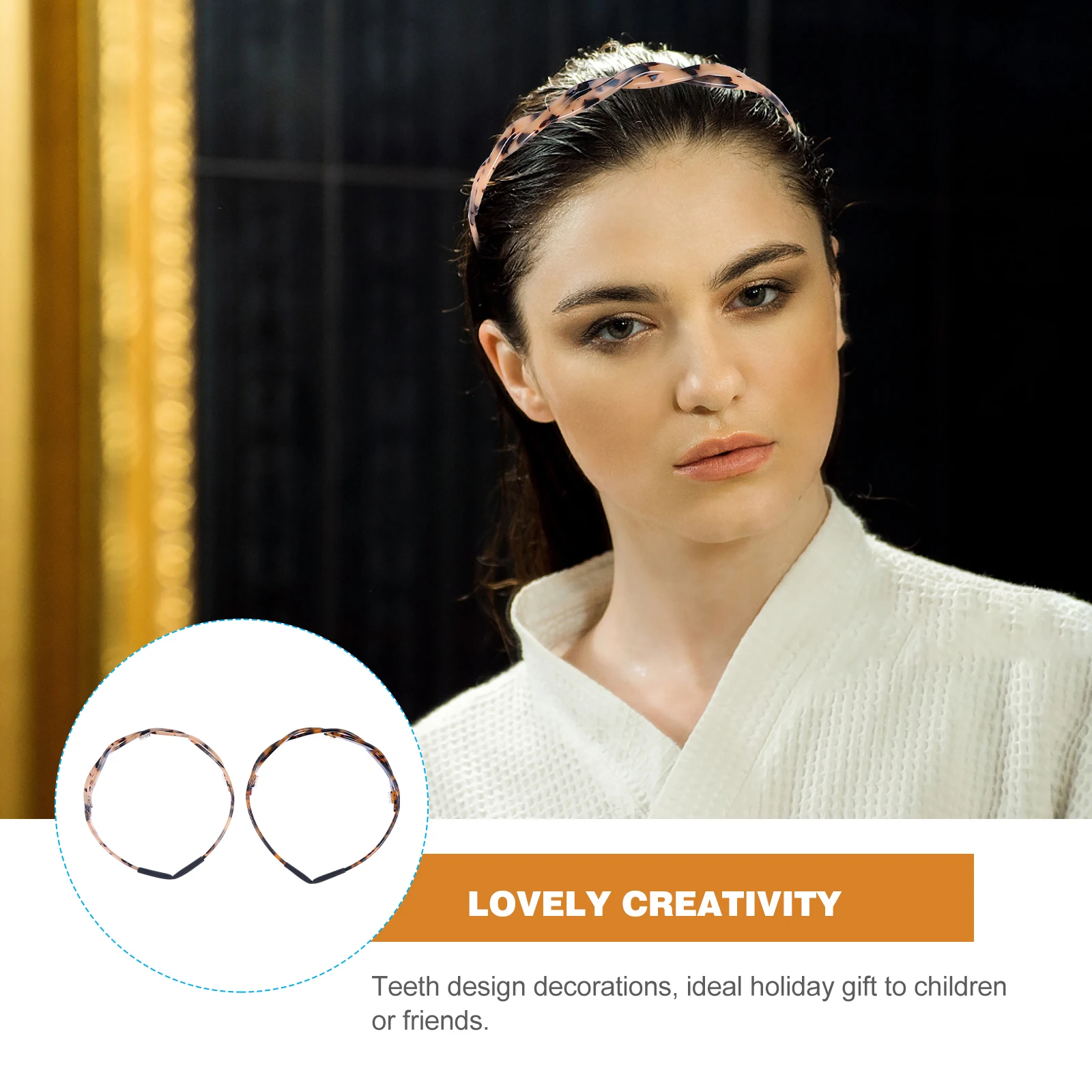 2Pcs Acrylic Hair Accessories Headb Girls Hoop Teeth Women Ribbon Fashion Tortoiseshell Headb s Lightweight Material Photo Prop
2Pcs Acrylic Hair Accessories Headb Girls Hoop Teeth Women Ribbon Fashion Tortoiseshell Headb s Lightweight Material Photo Prop