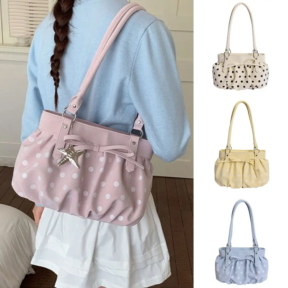 Fashion Exquisite Polka Dot Shoulder Bags Versatile PU Leather Handbags Large Capacity Tote Bags Women
Fashion Exquisite Polka Dot Shoulder Bags Versatile PU Leather Handbags Large Capacity Tote Bags Women