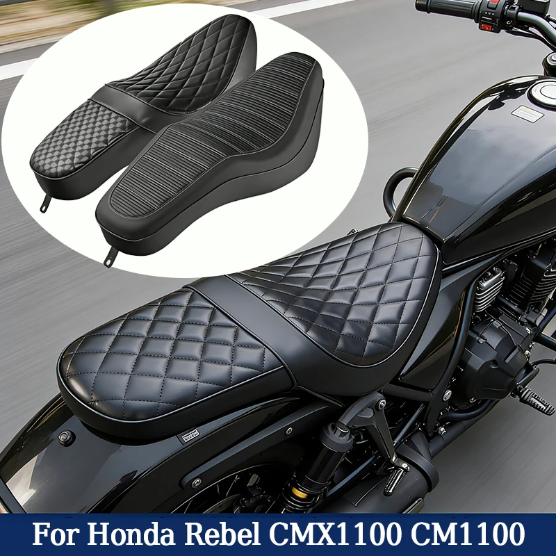 Motorcycle Two-Up Seat Front Rear Driver Passenger Seat One Piece Saddle Cushions For Honda Rebel CM1100 CMX1100 2021-2024
Motorcycle Two-Up Seat Front Rear Driver Passenger Seat One Piece Saddle Cushions For Honda Rebel CM1100 CMX1100 2021-2024