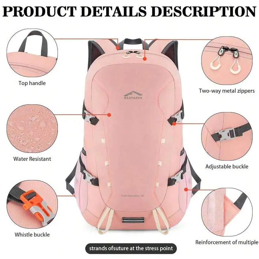 35L Water Resistant Lightweight Foldable Travel Backpack For Outdoor Camping Hiking Daypack
35L Water Resistant Lightweight Foldable Travel Backpack For Outdoor Camping Hiking Daypack