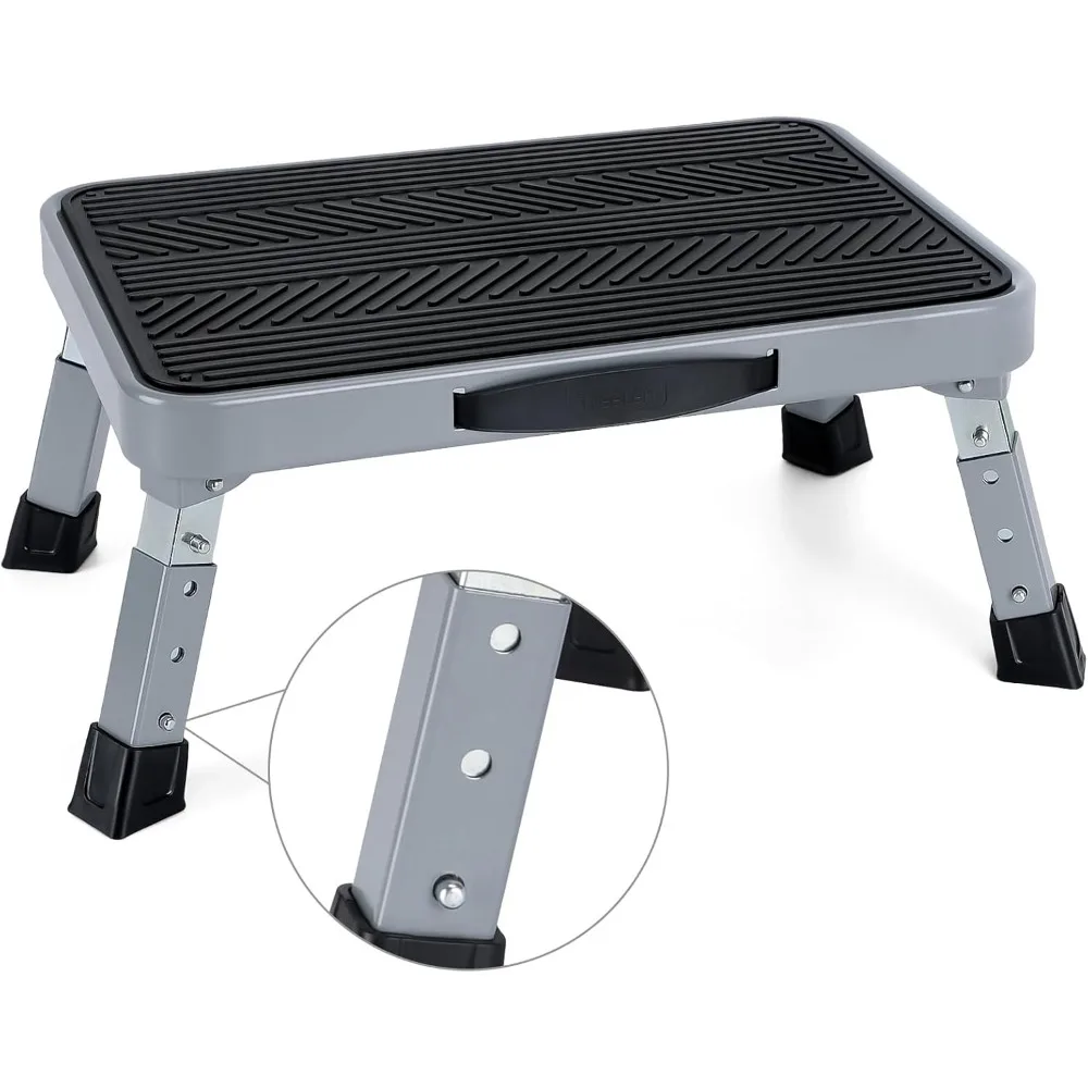 Portable Folding Step Stool Adjustable Height 7 to 9 Inches Non Slip Platform 330 Lb Capacity for Adults and Kids
Portable Folding Step Stool Adjustable Height 7 to 9 Inches Non Slip Platform 330 Lb Capacity for Adults and Kids