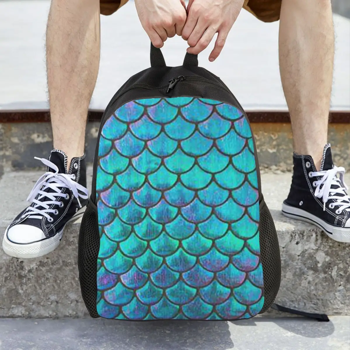 Mermaid Fish Scale Backpack Daypack Large Capacity Boys Girls BookBag School Bag Shoulder Bags for Men Women
Mermaid Fish Scale Backpack Daypack Large Capacity Boys Girls BookBag School Bag Shoulder Bags for Men Women