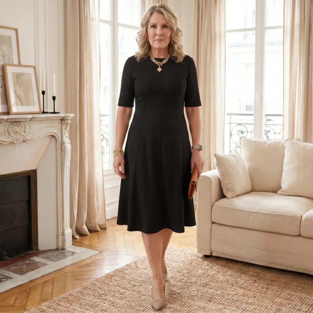 Women Dress Church Dress for Women Short Sleeve A-line Knee Length Teacher Work Business Office Dress Summer Modest Midi Clothes
Women Dress Church Dress for Women Short Sleeve A-line Knee Length Teacher Work Business Office Dress Summer Modest Midi Clothes