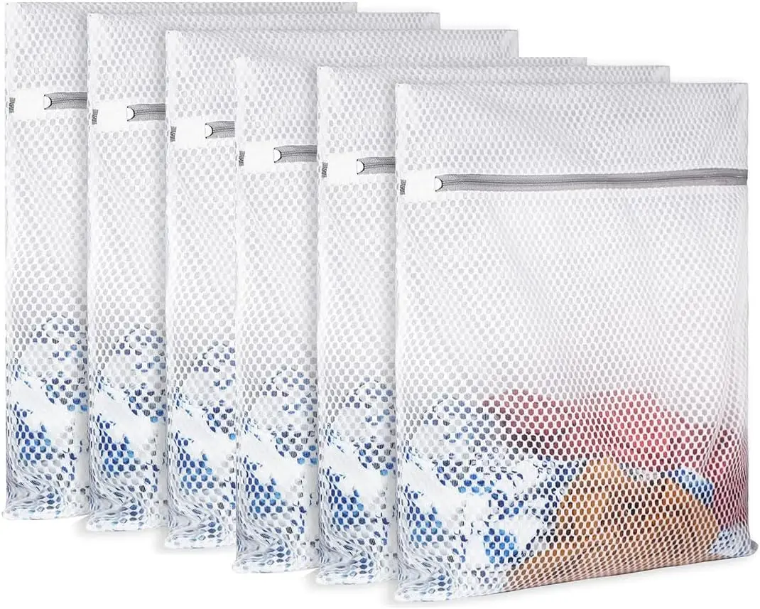 6 pcs Honeycomb Mesh Laundry Bags Washing Machine with Fine Mesh Breathable Wash Bag Travel Organization Bag For Lingerie
6 pcs Honeycomb Mesh Laundry Bags Washing Machine with Fine Mesh Breathable Wash Bag Travel Organization Bag For Lingerie