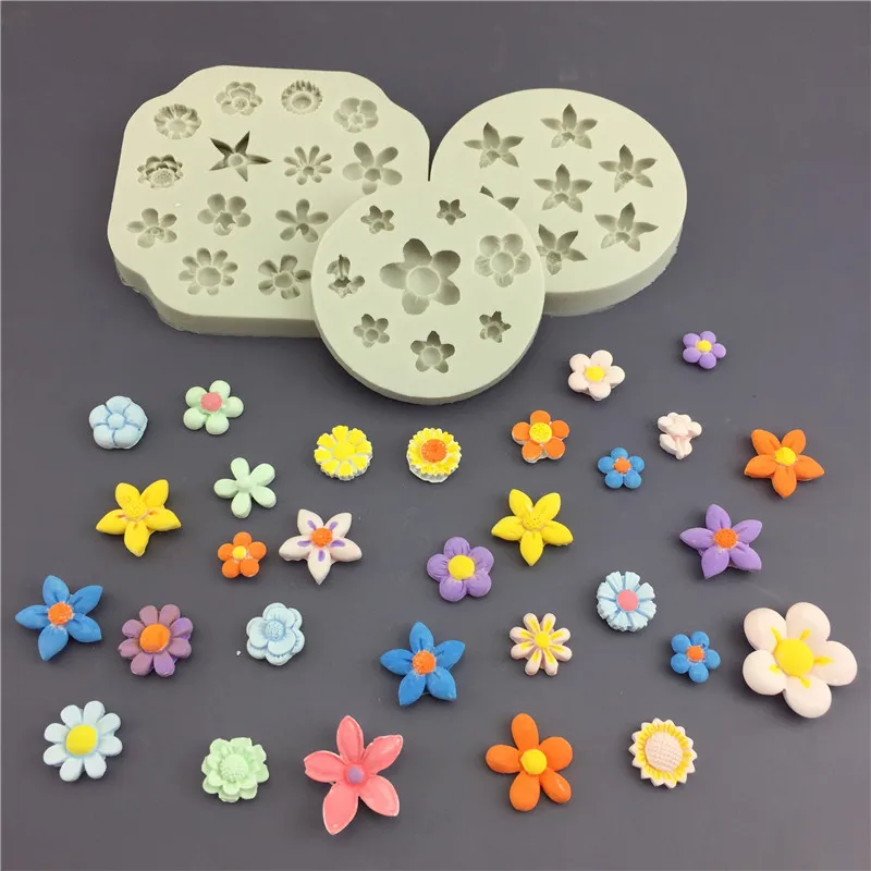DIY Lily Daisy Sunflower Five-petal Flower Silicone Mold Chocolate Fondant Cake Epoxy Plaster Decoration Mold
DIY Lily Daisy Sunflower Five-petal Flower Silicone Mold Chocolate Fondant Cake Epoxy Plaster Decoration Mold