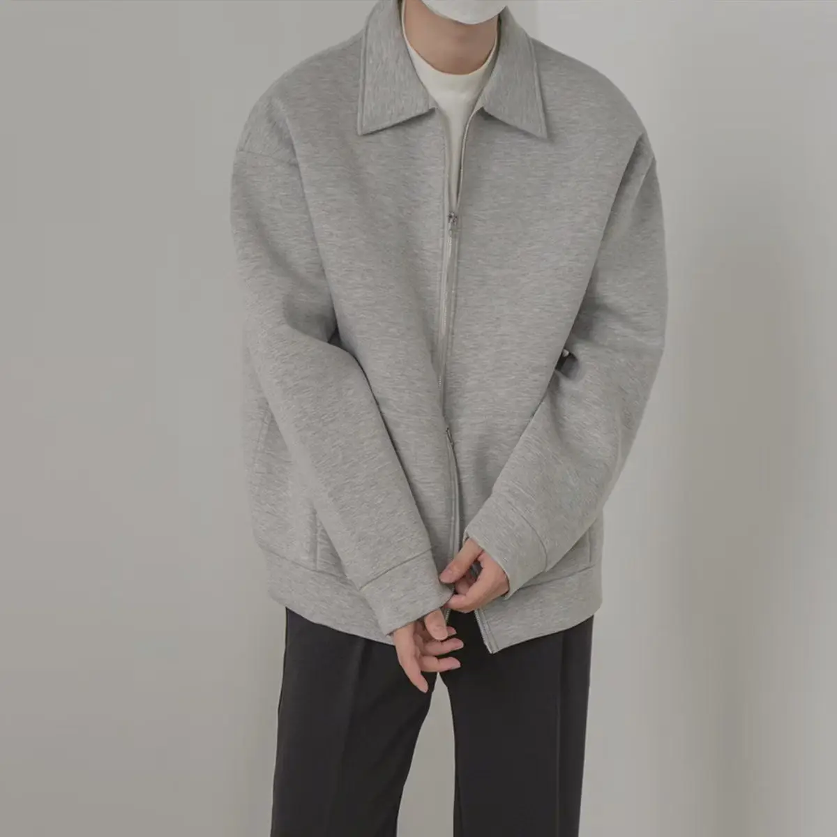 Korean Style Double Zipper Jacket Men's College Style Couple's Top Hong Kong Style Versatile Sweatshirt Trendy Jacket
Korean Style Double Zipper Jacket Men's College Style Couple's Top Hong Kong Style Versatile Sweatshirt Trendy Jacket