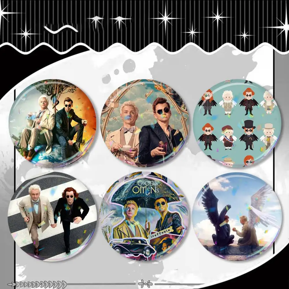 good O-omens new Group Laser Badge Creative Pins Brooch for Bag Clothes Hat Decor Gifts Fans Collect
good O-omens new Group Laser Badge Creative Pins Brooch for Bag Clothes Hat Decor Gifts Fans Collect