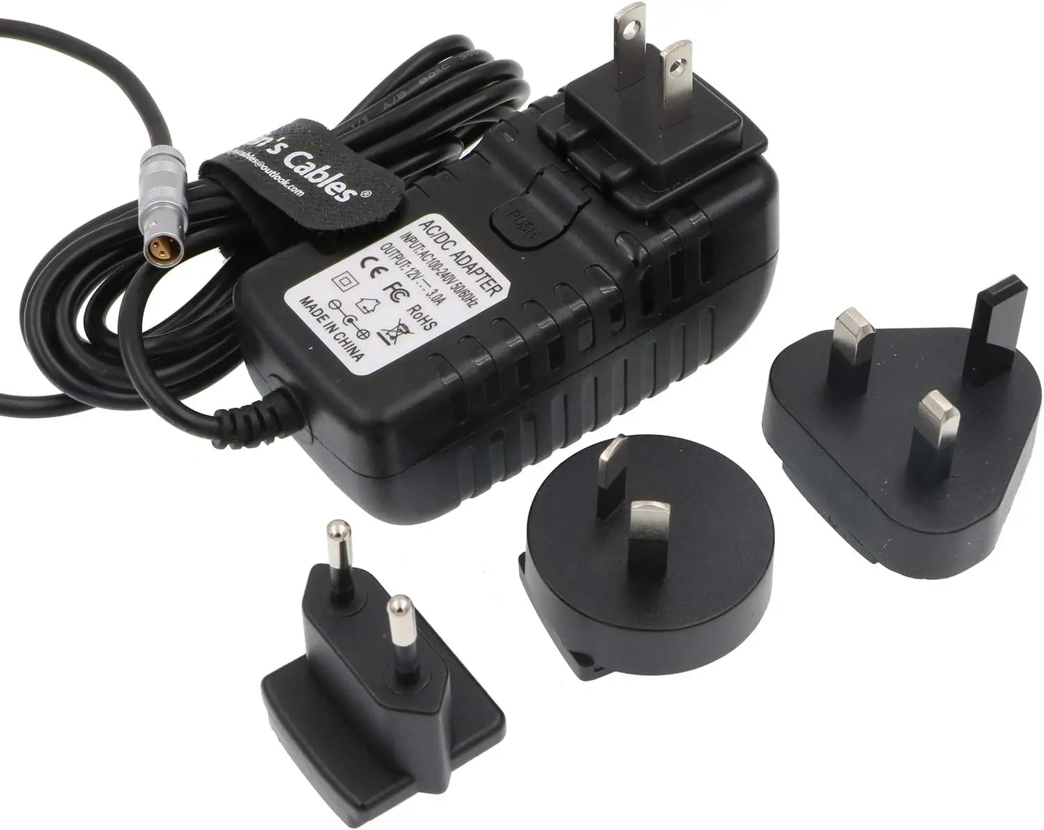 Alvin's Cables Z Cam E2 Адаптер питания 4-контактный FFA 0S 304 к универсальному переменному току США Великобритании ЕС AU
Alvin's Cables Z Cam E2 Адаптер питания 4-контактный FFA 0S 304 к универсальному переменному току США Великобритании ЕС AU