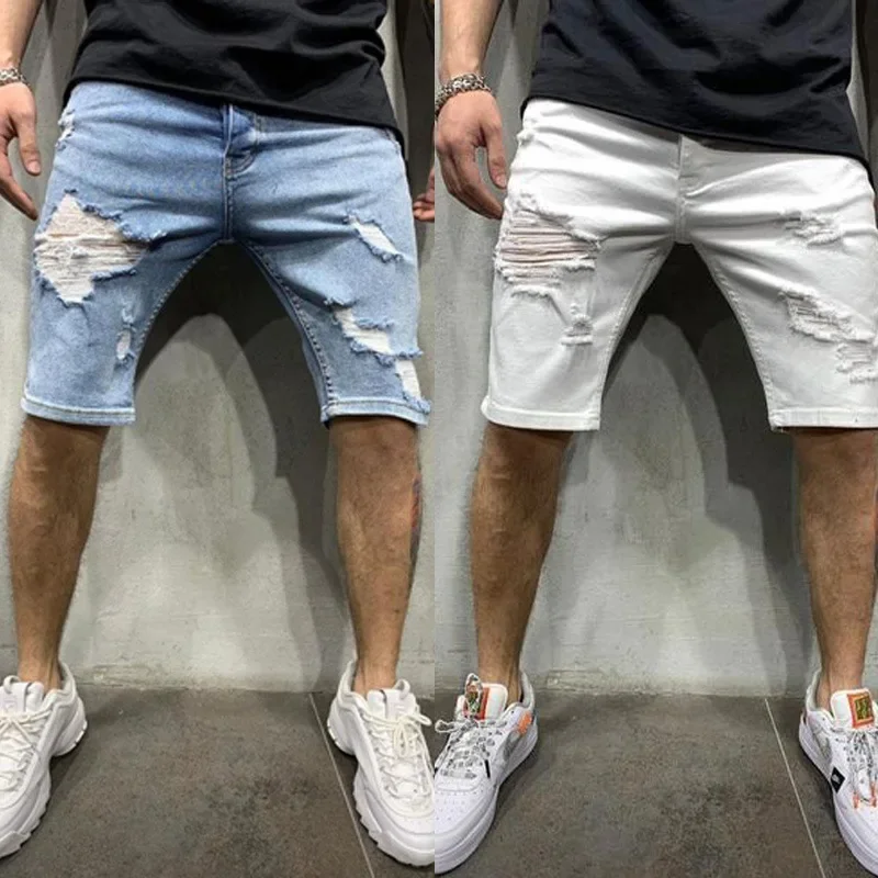 Ripped tassel denim shorts New Summer Men's Personalized Washable Perforated Denim Pants Large Casual Middle Pants
Ripped tassel denim shorts New Summer Men's Personalized Washable Perforated Denim Pants Large Casual Middle Pants