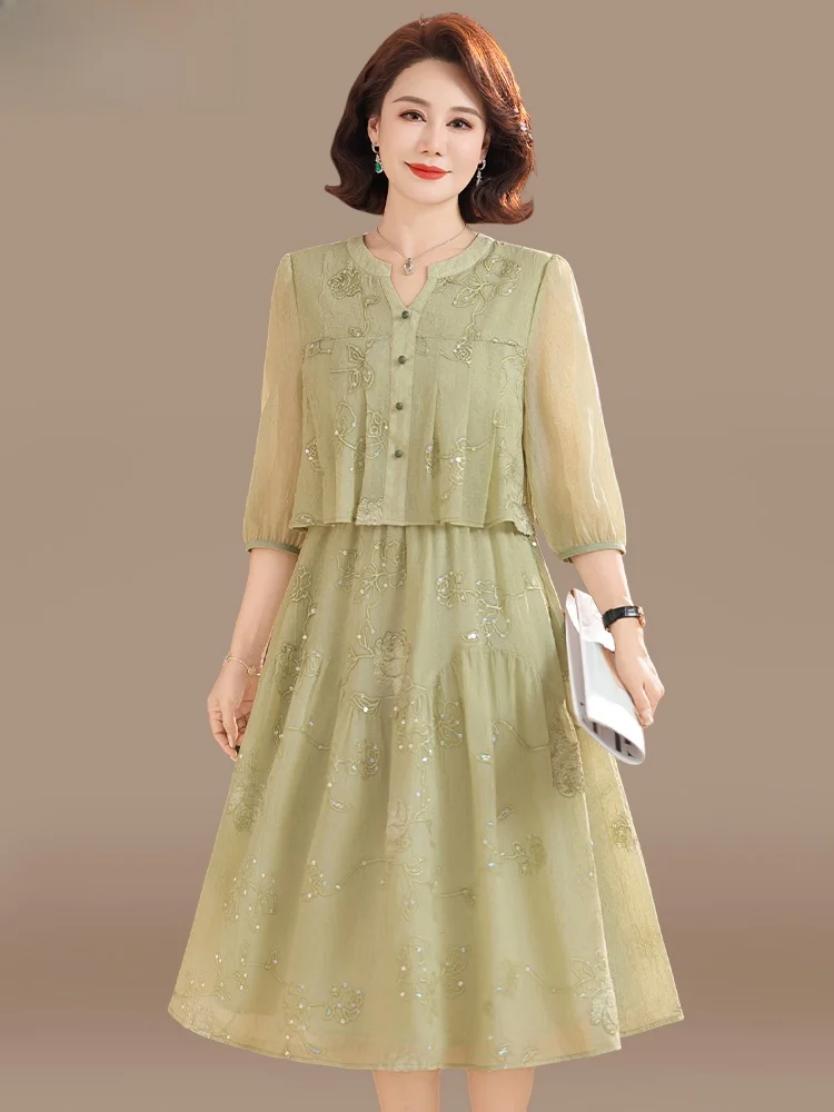 Young Mom Summer Faion Dr Skirt Wide Lady ort Sve Satin Women's Clothing Middle-Aged And ly Summer Midi Skirt
Young Mom Summer Faion Dr Skirt Wide Lady ort Sve Satin Women's Clothing Middle-Aged And ly Summer Midi Skirt