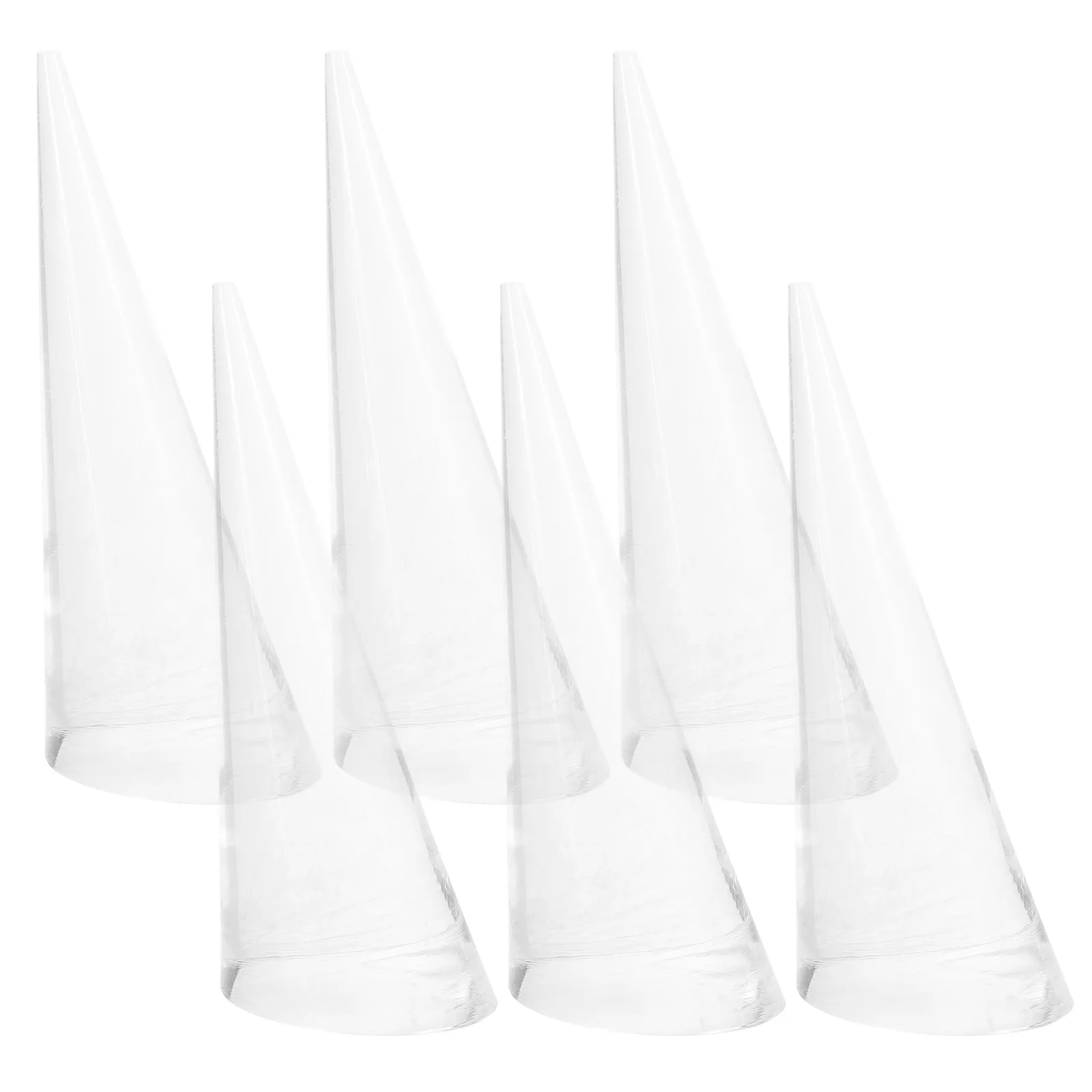 6pcs Solid Acrylic Cone Ring Display Stands Holder Jewelry Organizer Rack Showcase Selling Table Booth Ring Stand
6pcs Solid Acrylic Cone Ring Display Stands Holder Jewelry Organizer Rack Showcase Selling Table Booth Ring Stand