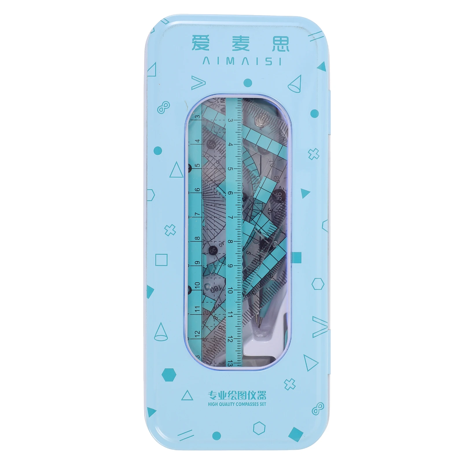 1 set Transparent Ruler Set Kids Drawing Office Compass Protractor Triangle Board Blue Geometry Kits Stationery Tools
1 set Transparent Ruler Set Kids Drawing Office Compass Protractor Triangle Board Blue Geometry Kits Stationery Tools