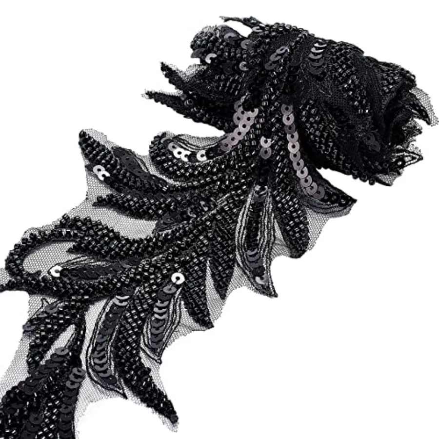 1 Yard Beaded Lace Trim Sequin Lace Ribbon Applique Arrow Shape Mesh Edging Trimmings for Clothing Curtain Dance Skirt Embellis
1 Yard Beaded Lace Trim Sequin Lace Ribbon Applique Arrow Shape Mesh Edging Trimmings for Clothing Curtain Dance Skirt Embellis