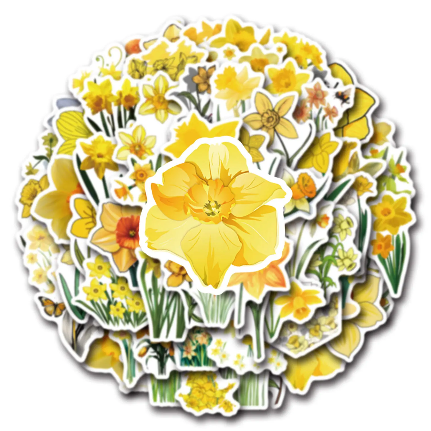 60PCS Cartoon Flowers Daffodils Creative Stickers Decorative Suitcase Water Cup Computer Waterproof
60PCS Cartoon Flowers Daffodils Creative Stickers Decorative Suitcase Water Cup Computer Waterproof