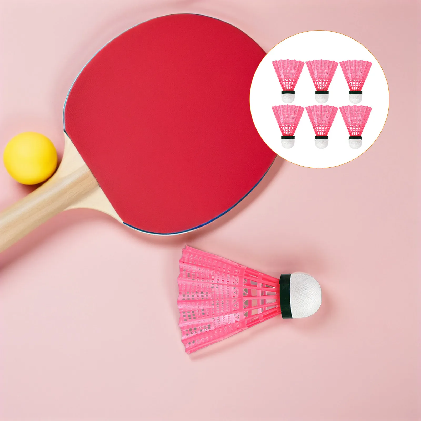 6Pcs Nylon Badminton Shuttlecocks Enhanced Durability Good Elasticity Hitting Performance for Trainers Amateurs
6Pcs Nylon Badminton Shuttlecocks Enhanced Durability Good Elasticity Hitting Performance for Trainers Amateurs