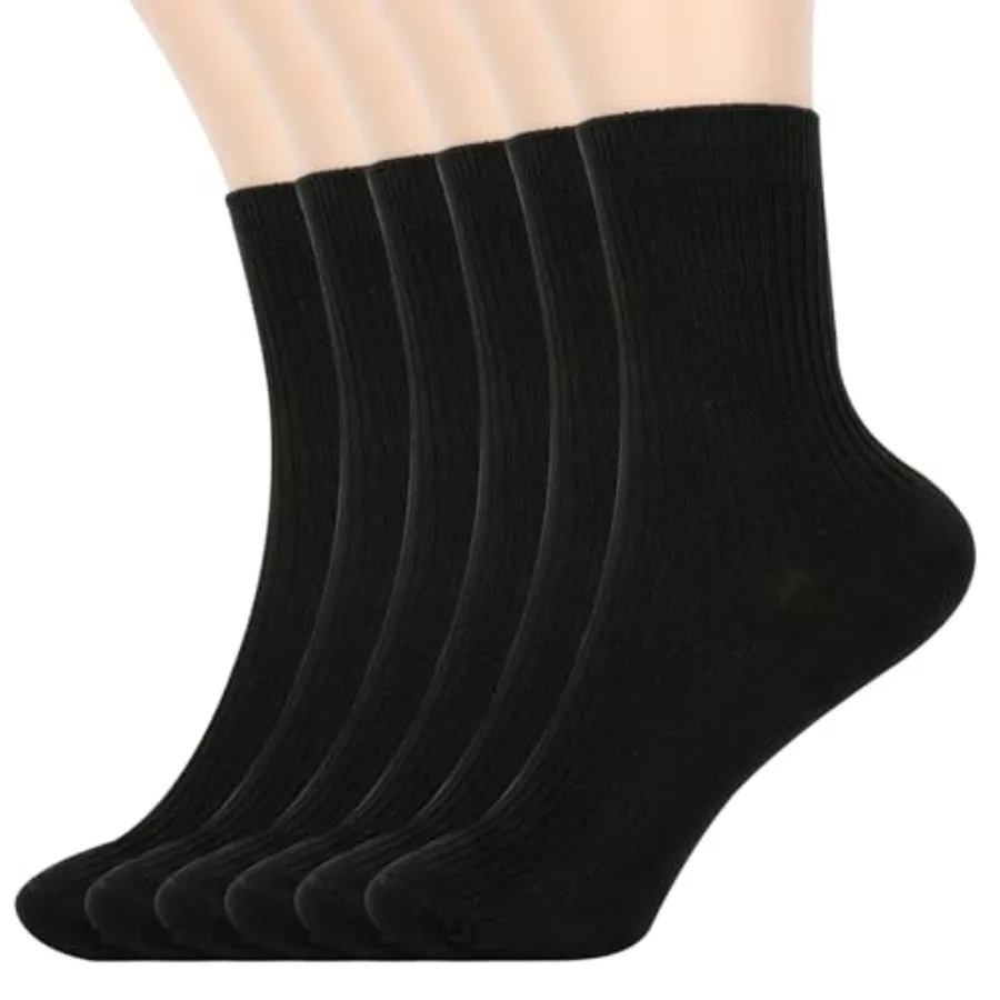 Womens Crew Socks Size Cute Casual Athletic Crew Neutral Long Fall Cotton Socks for Women 6 Pack
Womens Crew Socks Size Cute Casual Athletic Crew Neutral Long Fall Cotton Socks for Women 6 Pack