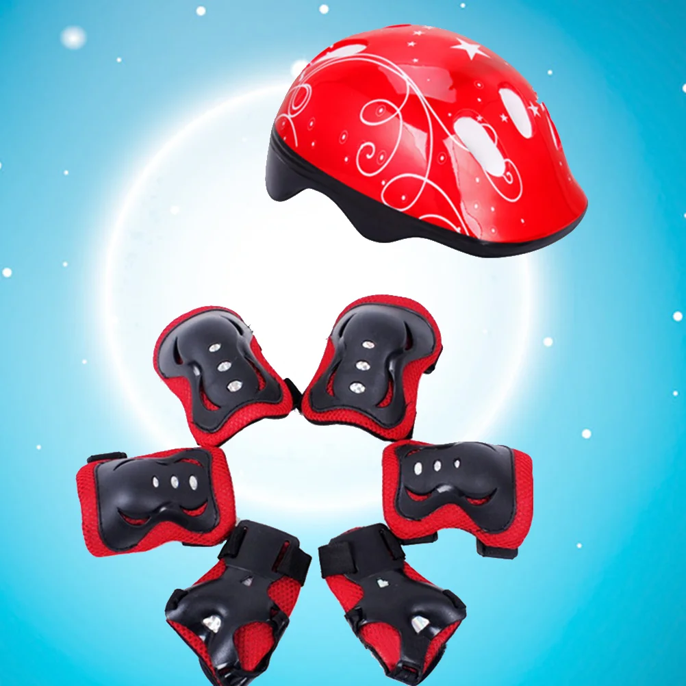 7 pcs Children Elbow Wrist Pads Children Sports Safety Protective Gear Skateboard Skate Accessories (Red)
7 pcs Children Elbow Wrist Pads Children Sports Safety Protective Gear Skateboard Skate Accessories (Red)