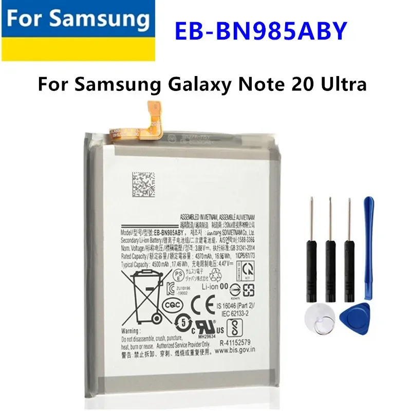 EB-BN985ABY 4500mAh Replacement Battery For Samsung Galaxy Note 20 Ultra Note20 Ultra Phone Batteries Tools
EB-BN985ABY 4500mAh Replacement Battery For Samsung Galaxy Note 20 Ultra Note20 Ultra Phone Batteries Tools