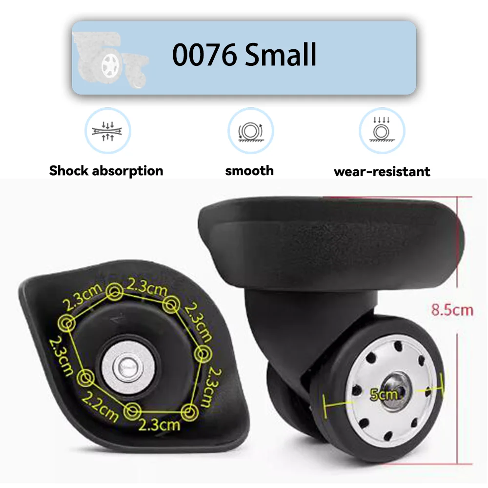 0076 Small Series Wheel Universal Wheel Pull Rod Travel Wheel Suitable for 20 Inch
0076 Small Series Wheel Universal Wheel Pull Rod Travel Wheel Suitable for 20 Inch