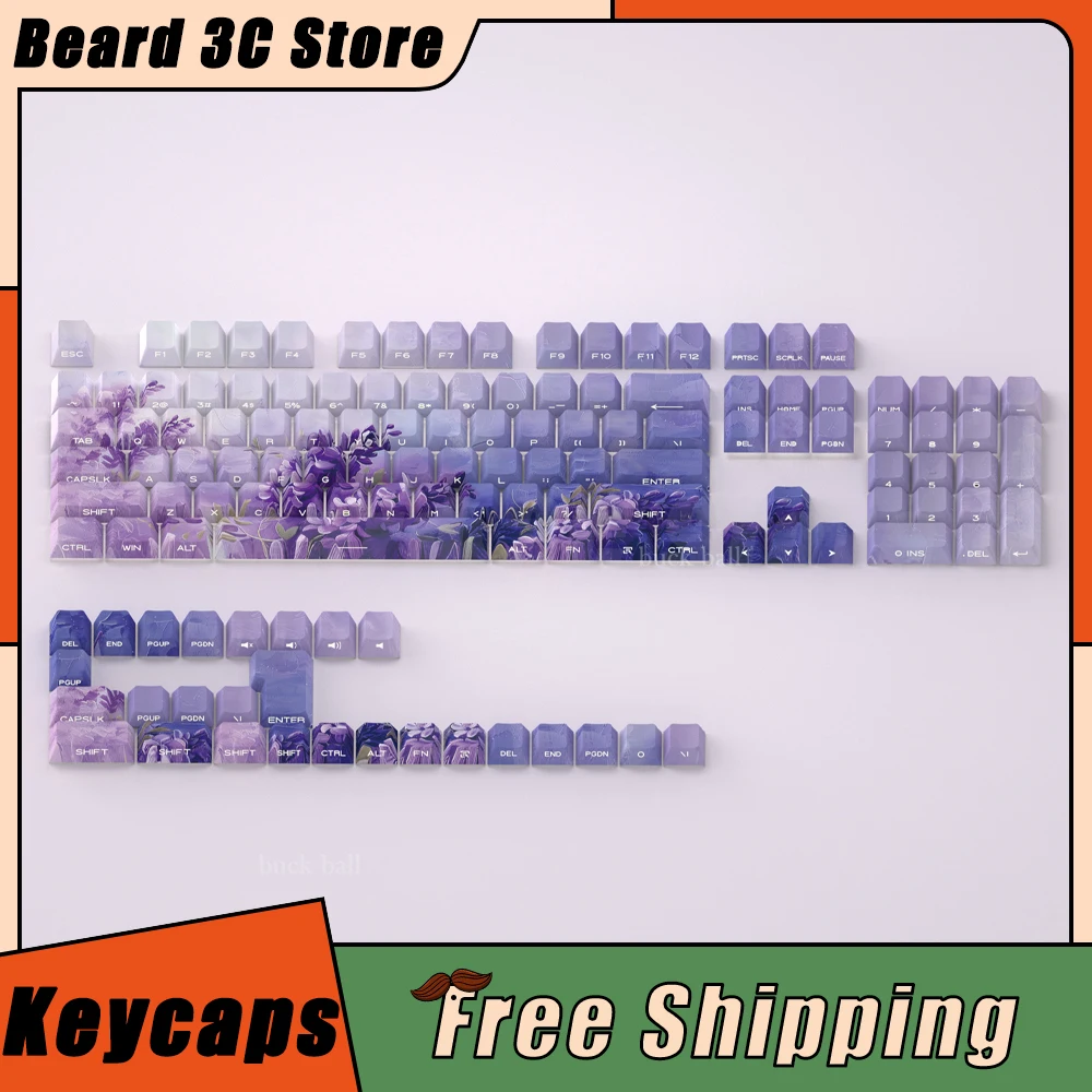 130 Keys Wisteria Flowers Mechanical Keyboard Keycaps For V75x Atk68 Made68 PBT Keyboard Keycaps Customized Pc Gamer Accessories
130 Keys Wisteria Flowers Mechanical Keyboard Keycaps For V75x Atk68 Made68 PBT Keyboard Keycaps Customized Pc Gamer Accessories