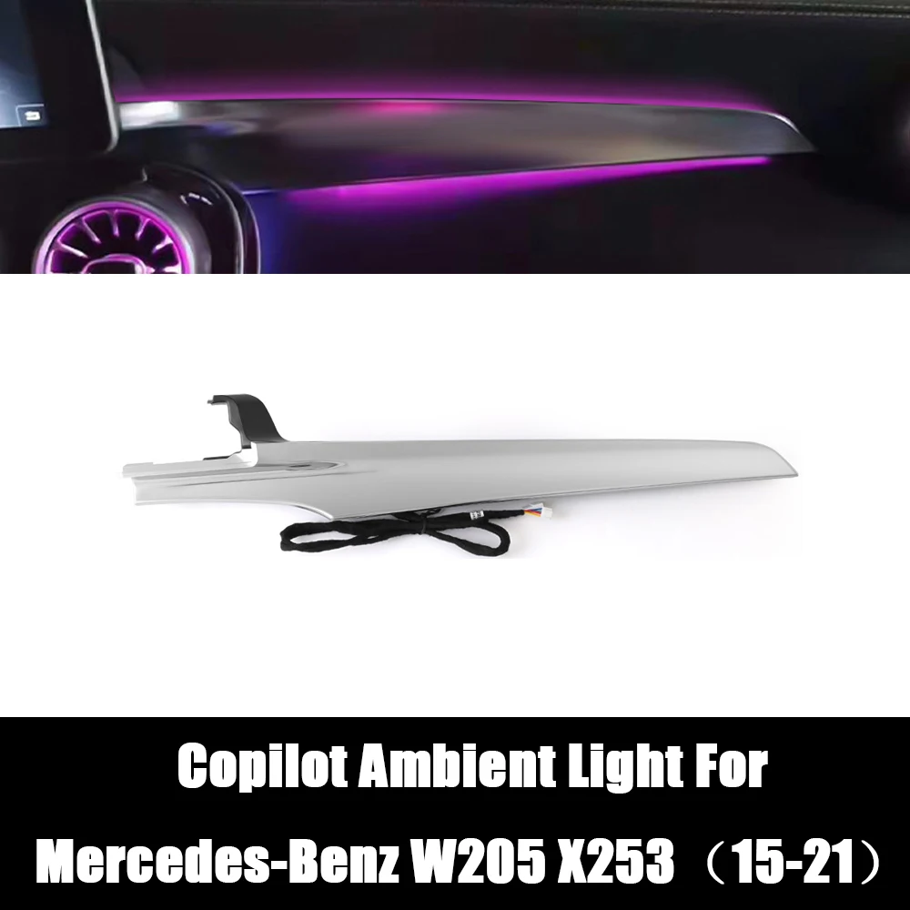 3/64 цвета, декоративная подсветка Copilot Light для Mercedes-Benz C/GLC Class W205 X253 (15-21), интерьерная декоративная подсветка
3/64 цвета, декоративная подсветка Copilot Light для Mercedes-Benz C/GLC Class W205 X253 (15-21), интерьерная декоративная подсветка
