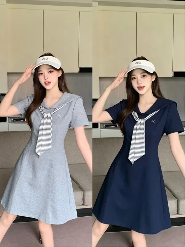 plus Size Casual Fashionable Summer Dress Naval Collar Waist Cinching Slimming Meat Covering Women's Dress A-Line Short Skirt
plus Size Casual Fashionable Summer Dress Naval Collar Waist Cinching Slimming Meat Covering Women's Dress A-Line Short Skirt