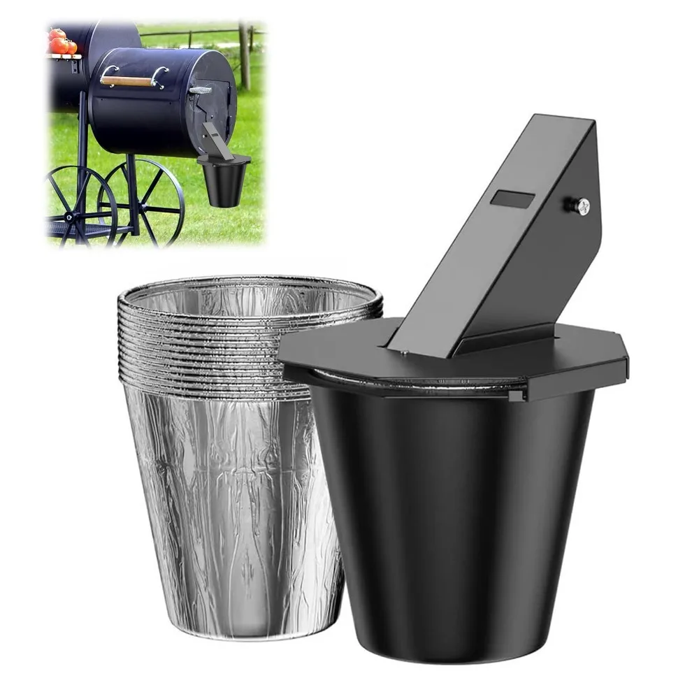 With Lid Grease Bucket Heavy-Duty Steel Includes 2 Tinfoil Buckets Drip Pan Leak-Proof Silicone Heat-Resistant Coating
With Lid Grease Bucket Heavy-Duty Steel Includes 2 Tinfoil Buckets Drip Pan Leak-Proof Silicone Heat-Resistant Coating