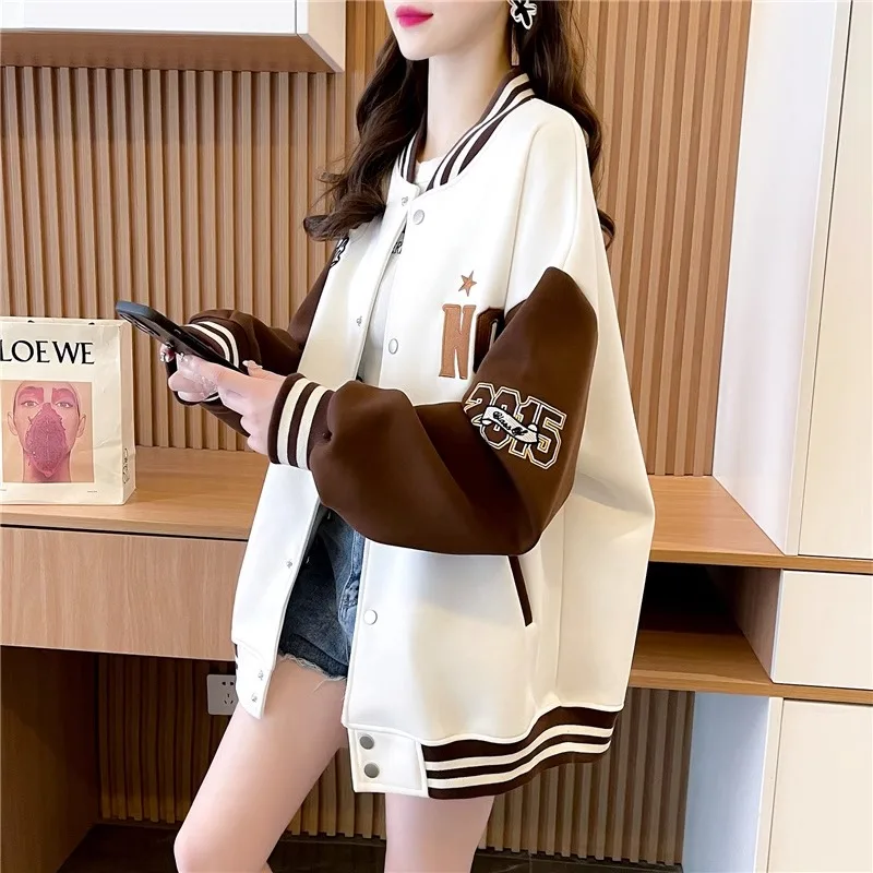 Baseball Jackets Cotton Womens Autumn Wetlook Glossy Leather Crop Top Fitted Harajuku Kpop Party Prom Clubwear Evening Night Y2K
Baseball Jackets Cotton Womens Autumn Wetlook Glossy Leather Crop Top Fitted Harajuku Kpop Party Prom Clubwear Evening Night Y2K