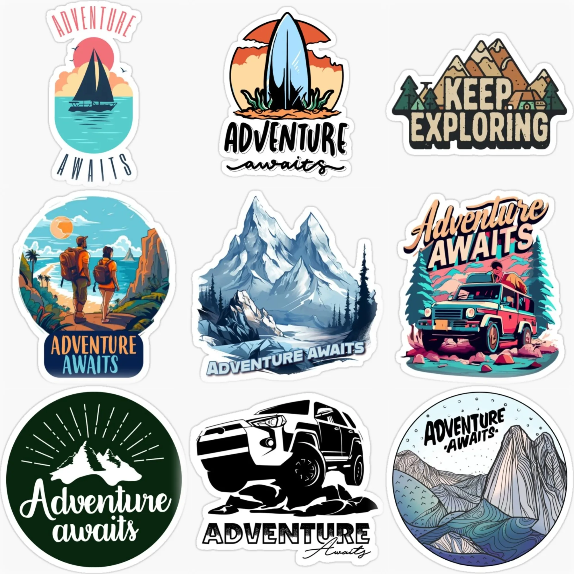 Adventure Awaits Travel Camping PVC Creative Car Stickers for Car Van Motorcycle Off-road Helmet Bumper Wall Decal Accessories
Adventure Awaits Travel Camping PVC Creative Car Stickers for Car Van Motorcycle Off-road Helmet Bumper Wall Decal Accessories
