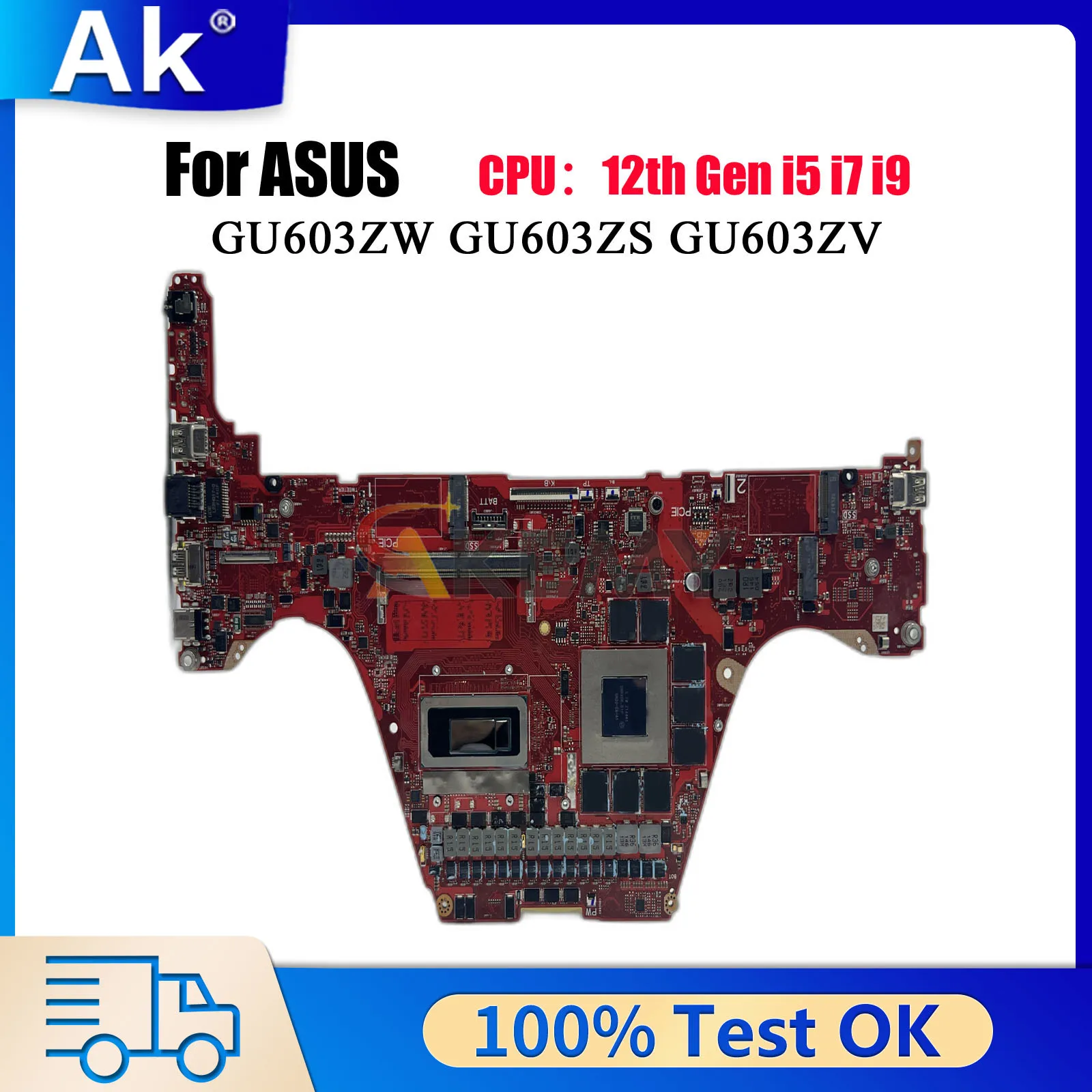 Материнская плата для ноутбука ASUS ROG Zephyrus M16 GU603ZW, GU603HM, GU603HE, GU603, GU603HS, GU60HC, GU603HR с процессорами 12-го поколения i5, i7, i9
Материнская плата для ноутбука ASUS ROG Zephyrus M16 GU603ZW, GU603HM, GU603HE, GU603, GU603HS, GU60HC, GU603HR с процессорами 12-го поколения i5, i7, i9