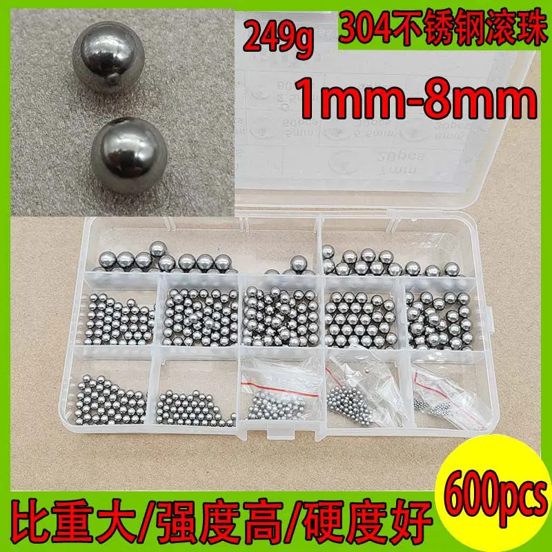 620pcs 304 stainless steel precision steel balls solid small steel balls bearing balls round balls steel balls 1mm-8
620pcs 304 stainless steel precision steel balls solid small steel balls bearing balls round balls steel balls 1mm-8