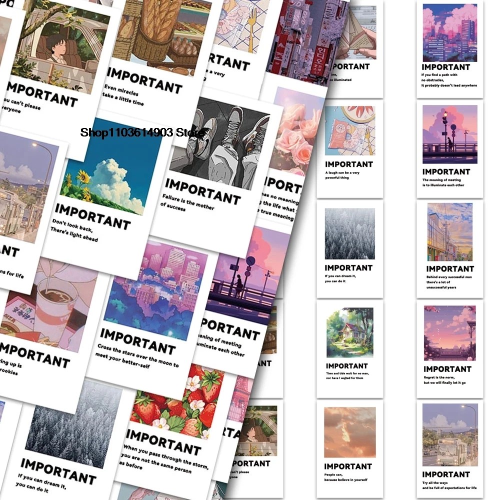 50PCS Simple and Warm English Card Stickers Creative Decoration Mobile Phone Laptop Computer water bottle Skateboard Sticker
50PCS Simple and Warm English Card Stickers Creative Decoration Mobile Phone Laptop Computer water bottle Skateboard Sticker