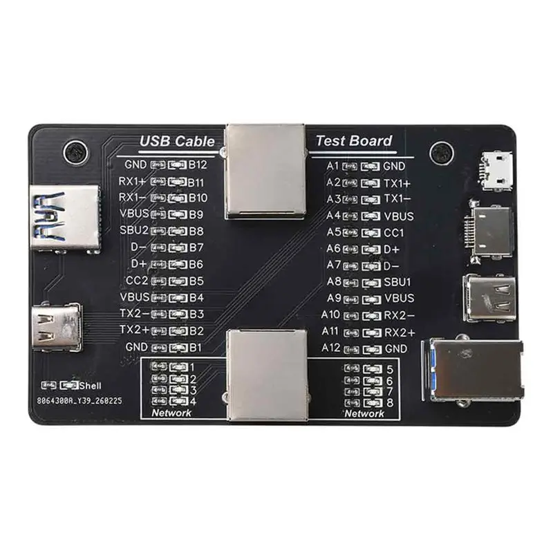 B08B-Multifunctional USB Cable Tester USB3.0/3.1/3.2 Type-C 24Pin Cable Detector Support Micro-B RJ45 Cable Test Tool
B08B-Multifunctional USB Cable Tester USB3.0/3.1/3.2 Type-C 24Pin Cable Detector Support Micro-B RJ45 Cable Test Tool