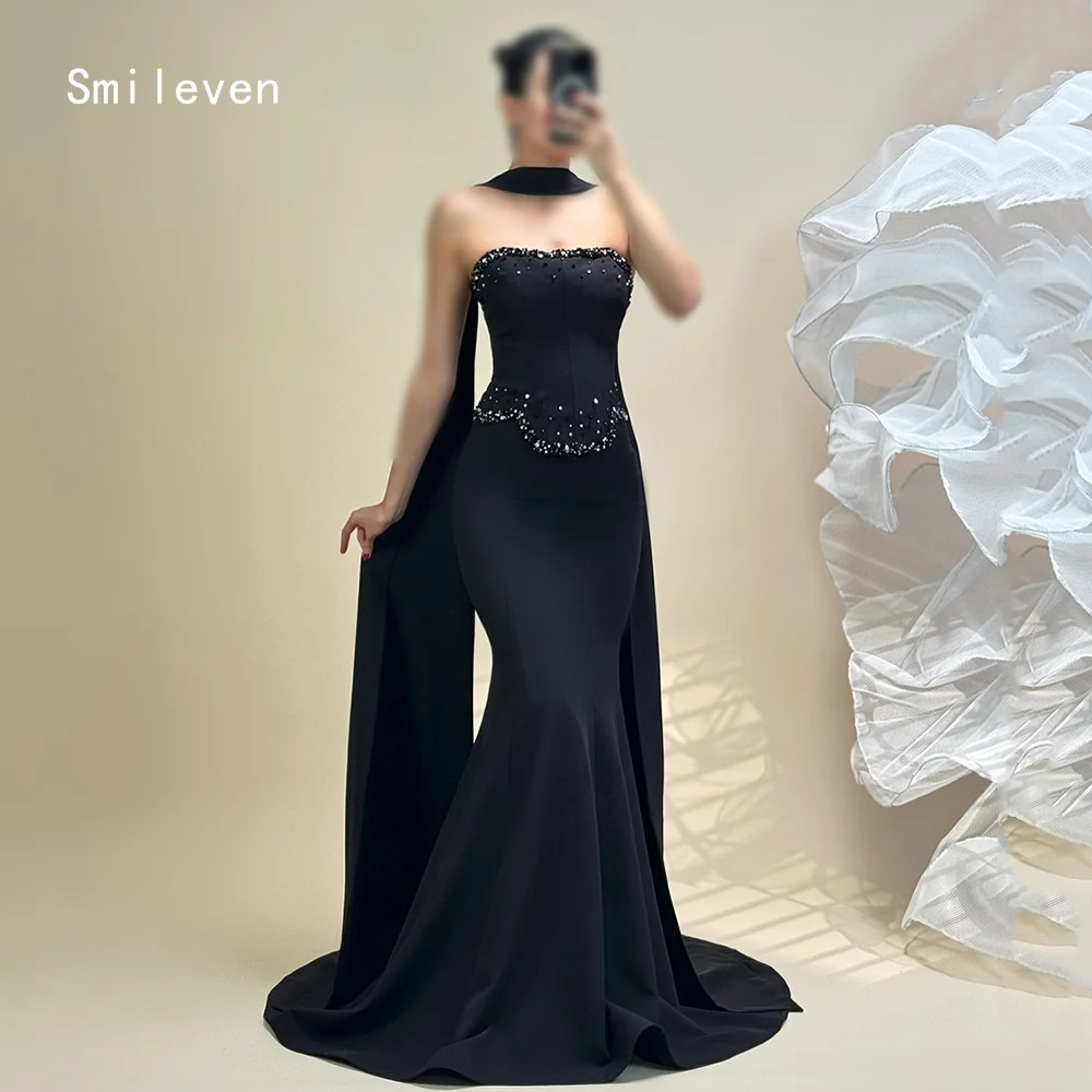 Smileven Elegant Beading Mermaid Prom Dress Strapless Party Gowns Hip Hugging Sleeveless Occassion Dress Customized 2026
Smileven Elegant Beading Mermaid Prom Dress Strapless Party Gowns Hip Hugging Sleeveless Occassion Dress Customized 2026