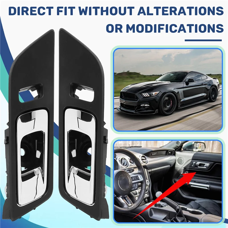 Universall 1Pair Inside Door Handle Chrome FR3Z-6322601-AC FR3Z-6322600-AC For Ford Mustang 2015-2018 FR3Z6322601AA FR3Z6322600A
Universall 1Pair Inside Door Handle Chrome FR3Z-6322601-AC FR3Z-6322600-AC For Ford Mustang 2015-2018 FR3Z6322601AA FR3Z6322600A