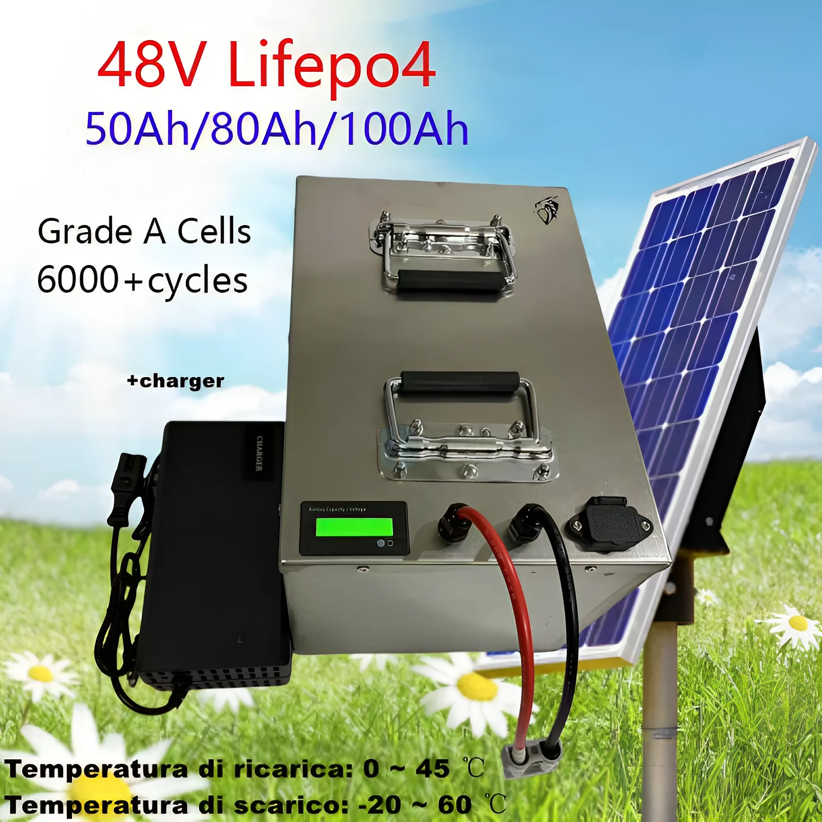 Литиевый аккумулятор Lifepo4 48 В, 50 Ач, 80 Ач, 100 Ач для Ryobi RM480e RM300e ZT480ex, 300MV, электрическая езда с нулевым поворотом
Литиевый аккумулятор Lifepo4 48 В, 50 Ач, 80 Ач, 100 Ач для Ryobi RM480e RM300e ZT480ex, 300MV, электрическая езда с нулевым поворотом