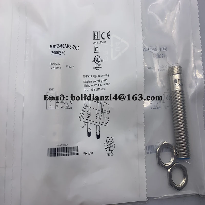 Original and genuine MM12-45APS-ZCKS01 MM12-60APS-ZC0 MM12-60ANS-ZC0 Proximity switch
Original and genuine MM12-45APS-ZCKS01 MM12-60APS-ZC0 MM12-60ANS-ZC0 Proximity switch