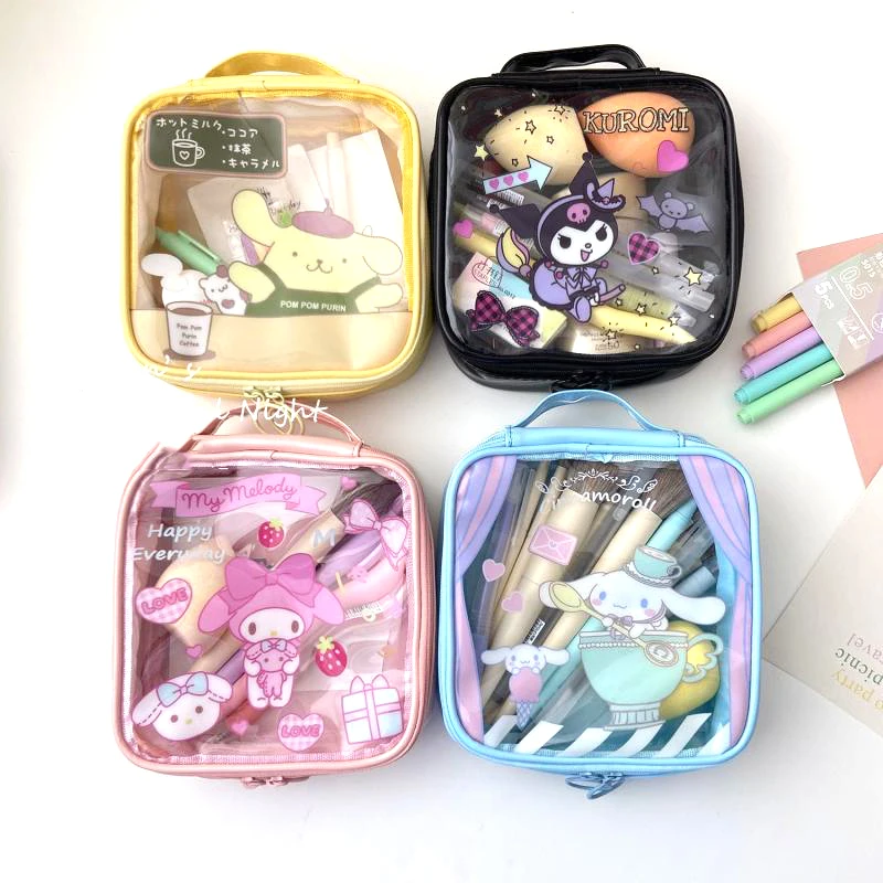 Sanrio Cosmetic Bag Kawaii Ins Cartoon Cinnamoroll Kuromi Large Capacity Pvc Wash Bag High Appearance Waterproof Storage Bag
Sanrio Cosmetic Bag Kawaii Ins Cartoon Cinnamoroll Kuromi Large Capacity Pvc Wash Bag High Appearance Waterproof Storage Bag