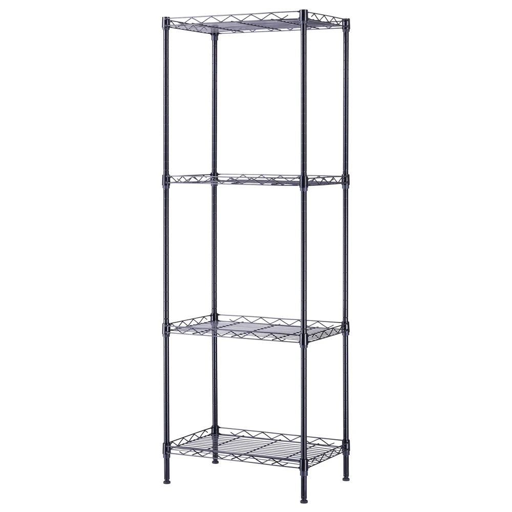4-tier metal storage rack, tidy up messy storage for home with strong load-bearing
4-tier metal storage rack, tidy up messy storage for home with strong load-bearing